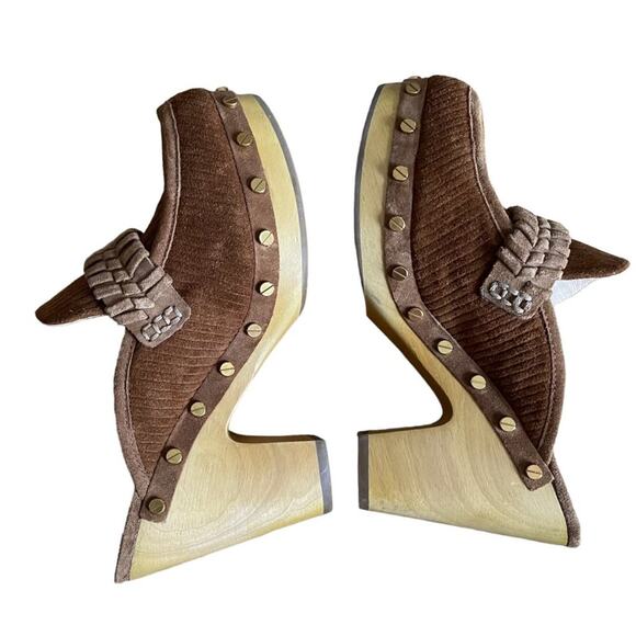 Veronica Beard Delia Suede Clogs - Picture 7 of 7